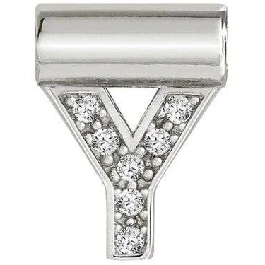 Image of Nomination SeiMia Silver Y Initial Letter Charm