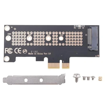 Image of KOKSII NVMe PCIe M.2 NGFF SSD to X1 Adapter Card Support 2230 2242 2260 2280 Size
