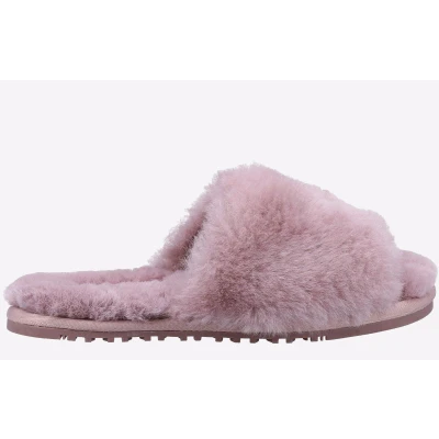 Image of Cotswold Womens Westfield Sheepskin Mule Slipper Pink Size UK 3