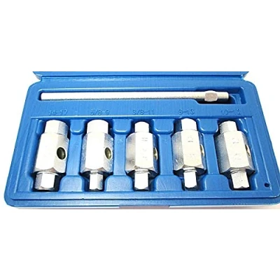 Image of US PRO 6pc Double Ended Drain Sump Plug Key Set Hex Square Drive 3231