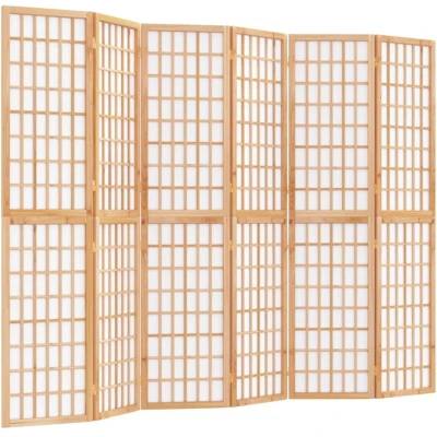 Image of vidaXL Folding 6 Panel Room Divider Japanese Style 240x170 cm