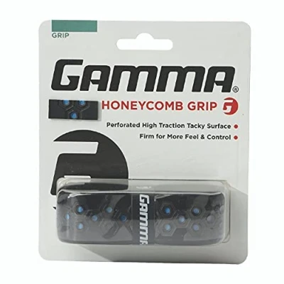 Image of Gamma Honeycomb Cushion Grip Black/Green Overgrip, One Size