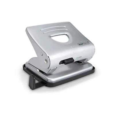 Image of Rapesco 1029 825 2 Hole Metal Punch, 25 sheet Capacity, Silver