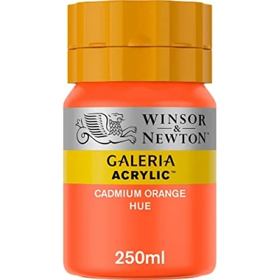 Image of Winsor &amp; Newton Galeria Acrylic 250ml CADMIUM ORANGE