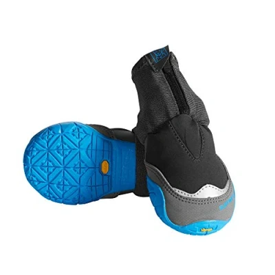 Image of RUFFWEAR Polar Trex Pairs, Winter Dog Boots for Snow and Ice Conditions, Weatherproof Warmth with Grip Paws, Obsidian Black, 2.00&quot;