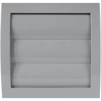 Image of Vent Systems Ø100 mm / 4&quot; Inch Gray Air Plastic Cover Louvered Outdoor Opening Flap Built in Pest Guard Screen HVAC for Home Improvement