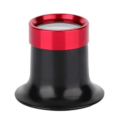 Image of Salmue 10X Jewelry Loop Magnifier, Aluminum Alloy Eye Magnifier Loupe Repair Watch Magnifying Glass Lens Small Lightweight