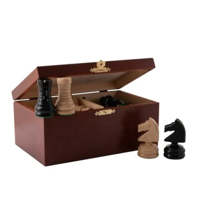 Image of Classic Tournament Chess Set Master of Wooden Handmade Without Table Pieces Only