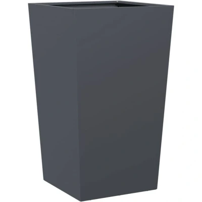 Image of vidaXL Garden Planter Anthracite 45x45x75 cm Steel