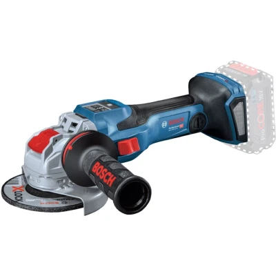 Image of Bosch Professional BITURBO GWX 18V 15 SC Cordless Angle Grinder (125 mm disc Diameter, with connectivity Module, Adjustable Speed Levels, X Lock Holder, in L BOXX)