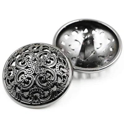 Image of Anjing Retro Hollow Metal Coat Buttons Suit Buckles,Pack of 10