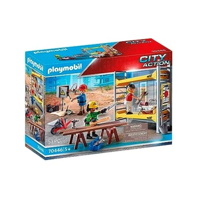 Image of Playmobil 70446 City Action Construction Scaffold, for Children Ages 5+, Fun Imaginative Role Play, PlaySets Suitable 4+