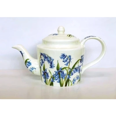 Image of fine Bone China 4 Cup teapot Bluebell Design (Bone China)