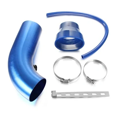 Image of Skyplanet Universal 3&quot; Car Cold Air Intake Filter Alumimum Induction Pipe Hose Kit(Blue)