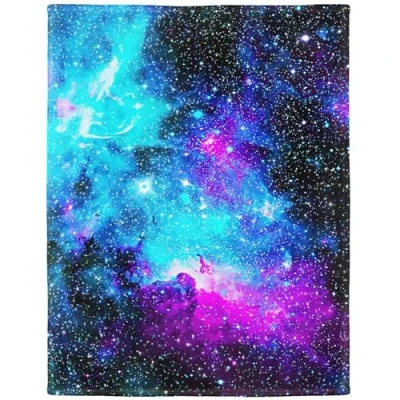 Image of YISUMEI 150x200 cm Blanket Comfort Warmth Soft Cozy Easy Care Machine Wash Nebula Galaxy,Colorful
