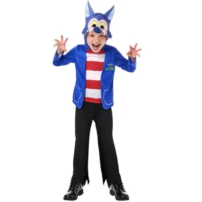 Image of Rubie&#039;s Official David Walliams Little Monsters Howler Child Costume, Kids Fancy Dress, Size Ages 2 3 Years