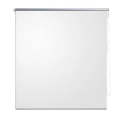 Image of &#039;vidaXL Roller Blinds Blackout Window Coverings in White, Thermal Insulated with Silver Back Coating, Easy Ceiling/Wall/Ledge Mount, 100 x 230 cm