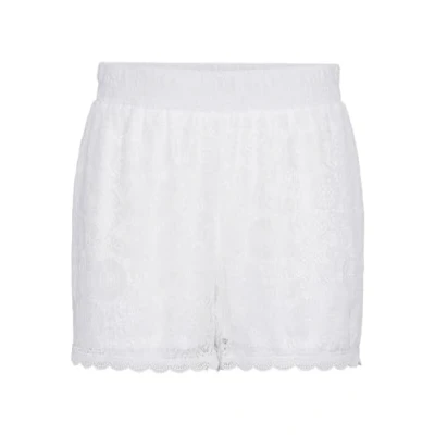 Image of PIECES Women&#039;s Pcolline Mw Noos Shorts, Cloud Dancer, XL