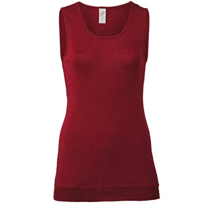 Image of Engel Natur, Women&#039;s Long Top, 70% Organic Wool 30% Silk (3. UK 14/16 EU 42/44, Mallow)