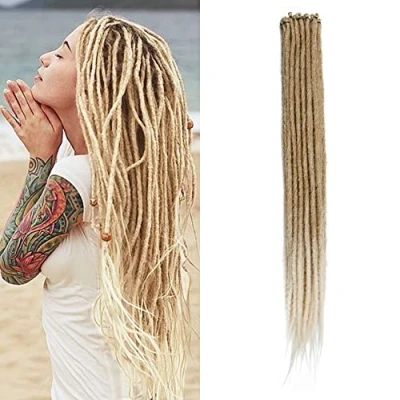 Image of Dsoar 20 Inch Strands/Pack Synthetic Dreadlocks Extensions Thin 0.6cm Crochet Braided Hair Soft Dreads Single Ended Reggae Hip Hop Hippie 30#