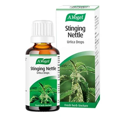 Image of A.Vogel Stinging Nettle Urtica Drops Food Supplement From Freshly Harvested, Organically Grown Herb Suitable for Vegans 50ml