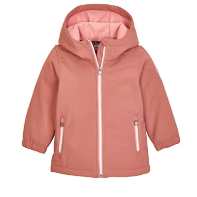 Image of first instinct by killtec FIOS 18 MNS SFTSHLL JCKT Unisex Softshell Outdoor Jacket with Hood, Rosewood, 122, 39590 000