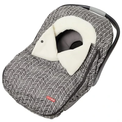 Image of Skip Hop Winter Car Seat Cover, Stroll &amp; Go, Grey Feather