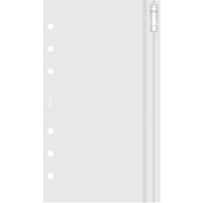 Image of Filofax Personal Zip Lock Envelope,Transparent,95mm x 171mm