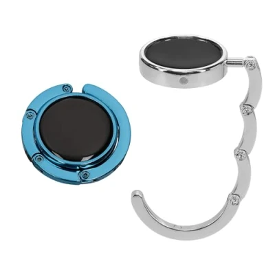 Image of kwmobile Purse Hanger for Table (Set of 2) Hook Folding Handbag Portable Bag Holder