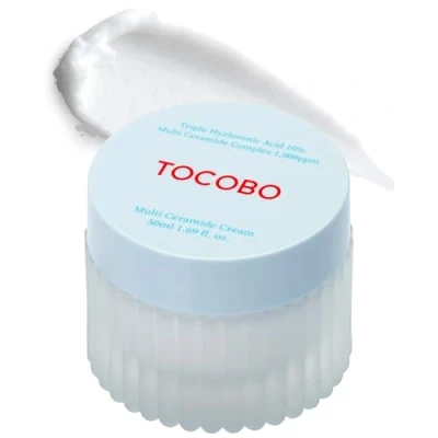 Image of TOCOBO Multi Ceramide Cream 1.69 Fl oz / 50ml Moisture cream, moisturizer, Korean Skin Care,Sensitive Vegan