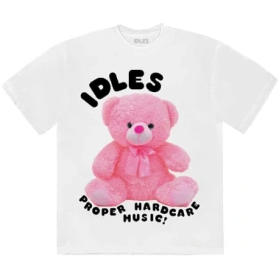 Image of Rock Off officially licensed products Idles Proper Hardcore T Shirt S White