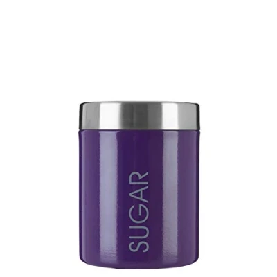 Image of Premier Housewares Biscuit Ceramic Kitchen Sugar Canister Purple Cookie Jars for Biscuits Canisters The Tea Coffee and