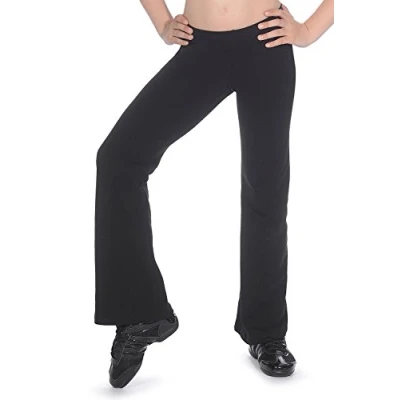Image of Roch Valley Cotton/Lycra Boot Leg Jazz pants Age 9 10 Black