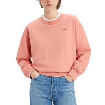 Image of Levi&#039;s Women&#039;s Standard Crew Sweatshirt, Terra Cotta, XXS