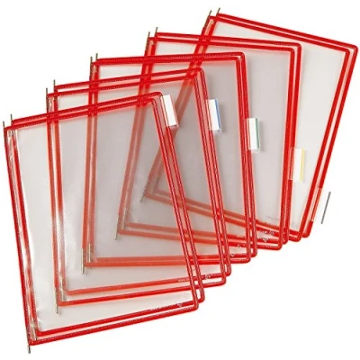 Image of Tarifold A4 Pivoting Pocket Red (Pack of 10)