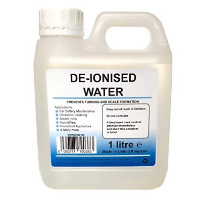 Image of Deionised water 1l 1 litre for Steam Irons, Car Batteries, Humidifiers and Many More Pure De ionised