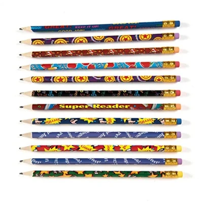 Image of Bargain Gateway Teacher Praise Reward School Pencils Pack of 12