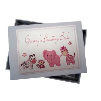 Image of White Cotton Cards Granny&#039;s Boasting Book Photo Album (Tiny, Pink)
