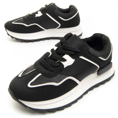 Image of Montevita Womens Sneaker Sportiv5 In Black Size UK 3.5