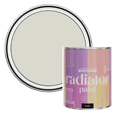 Image of Rust Oleum Brown Heat Resistant Radiator Paint in Gloss Finish Mocha 750ml