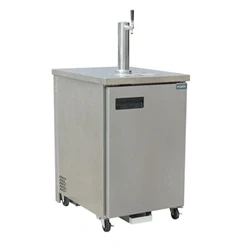 Image of Polar Refrigeration G series 150W Direct Draw Refrigerated Single Keg Beer Dispenser with Tap, Stainless Steel, 2C to 8C, 1312(H)x612(W)x760(D)mm, Energy Rating C, Type A Connector GE632