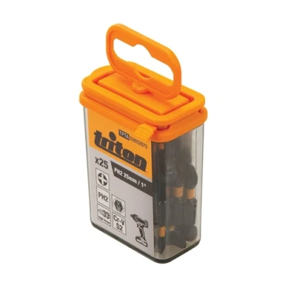 Image of Triton Phillips Screwdriver Impact Bit 25pk PH2 25mm