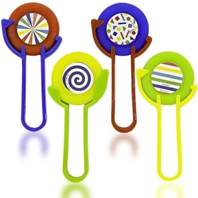 Image of Assorted Color Disc Shooters Pack of 4 Flying Disc, Perfect Party Favors for Kids