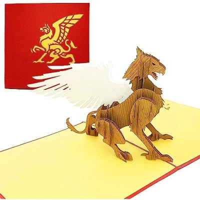 Image of PopLife Magical Griffin 3D Pop Up Card, Card for All Occasions Gryffin Birthdays