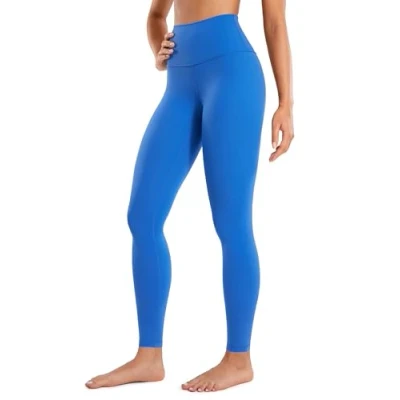 Image of CRZ Yoga Women&#039;s Butterluxe Leggings 28&#039;&#039; High Waisted Workout Gym Buttery Soft Pants Sparkle Blue 12