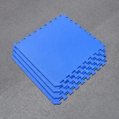 Image of METIS Interlocking Floor Gym Mats │ 60cm² Tiles EVA Foam Padding (Blue, Pack of 20)