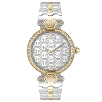Image of Philipp PLEIN COUTURE Women&#039;s Analogue Quartz Watch, Bicolour/White Pweaa0521, Bracelet