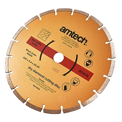 Image of Amtech V0250 230mm (9&quot;) Segmented Diamond Cutting disc