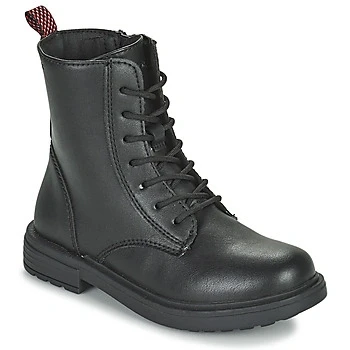 Image of Geox Eclair GIRL Laceup ankle boots for kids, Size: 3, Black High quality imitation leather