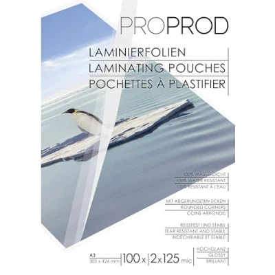 Image of ProProd Premium A3 250 μ Glossy Laminating Pouch (Pack of 100)